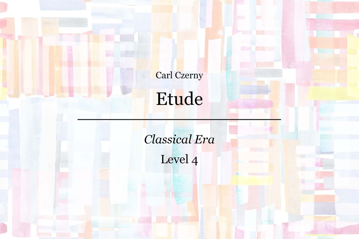 Carl Czerny - Etude - Piano Sheet Music