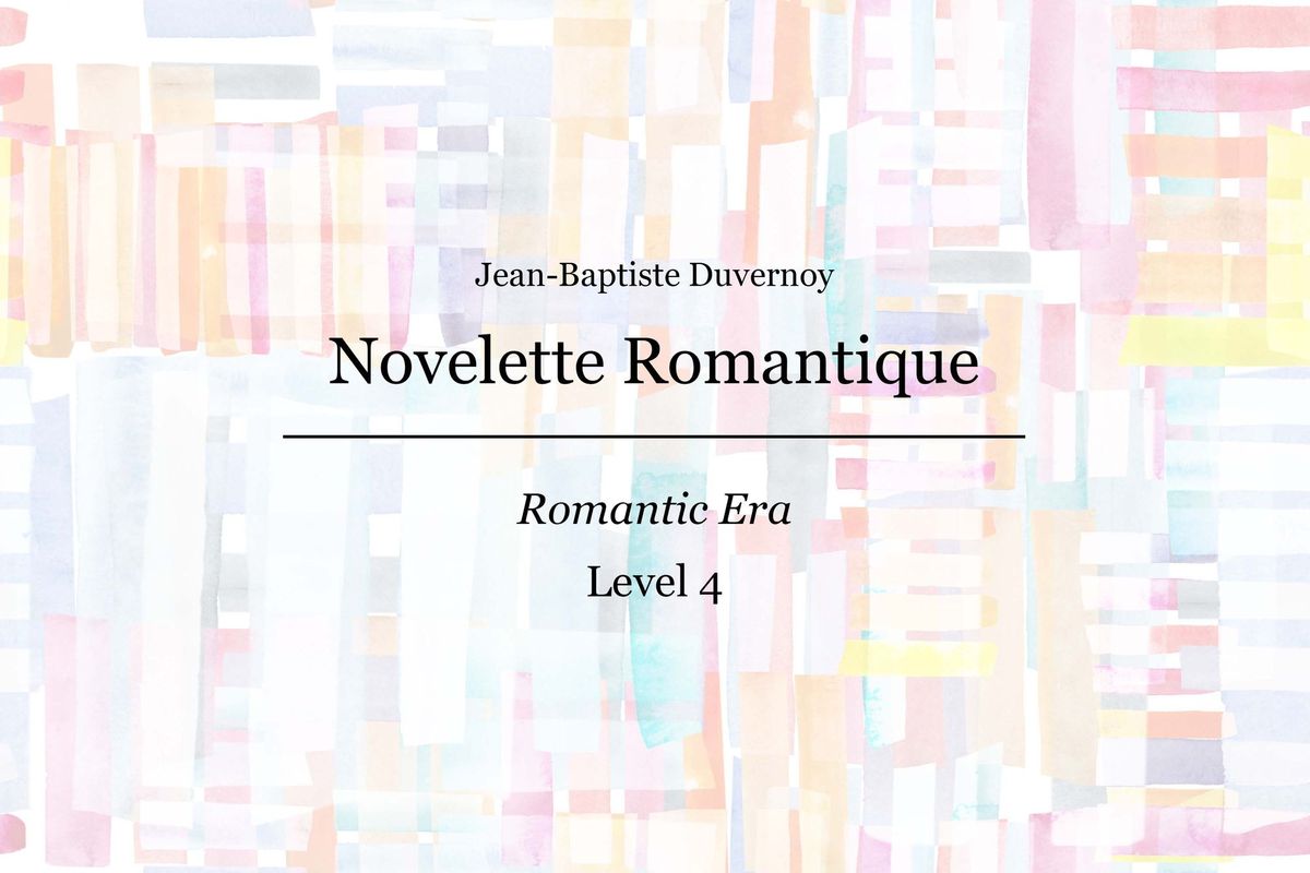 Duvernoy - Novelette Romantique - Piano Sheet Music