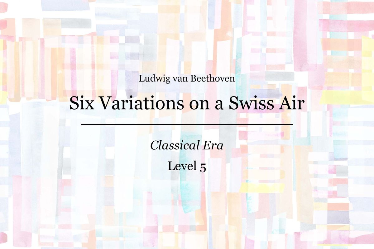 Beethoven - Six Variations on a Swiss Air - Piano Sheet Music
