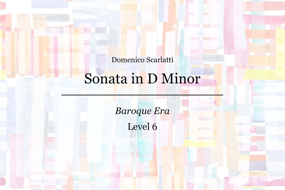Sonata in D Minor - Scarlatti - Piano Sheet Music