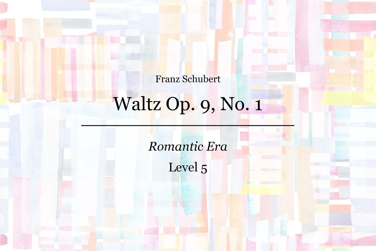 Schubert - Waltz Op. 9 No. 1 - Piano Sheet Music