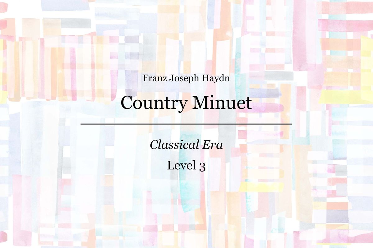 Haydn - Country Minuet - Piano Sheet Music