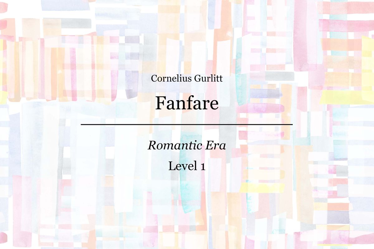 Cornelius Gurlitt - Fanfare Op. 117 No. 8 - Piano Sheet Music