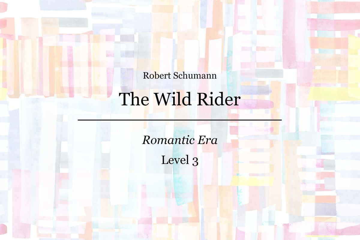 Schumann - The Wild Rider - Piano Sheet Music