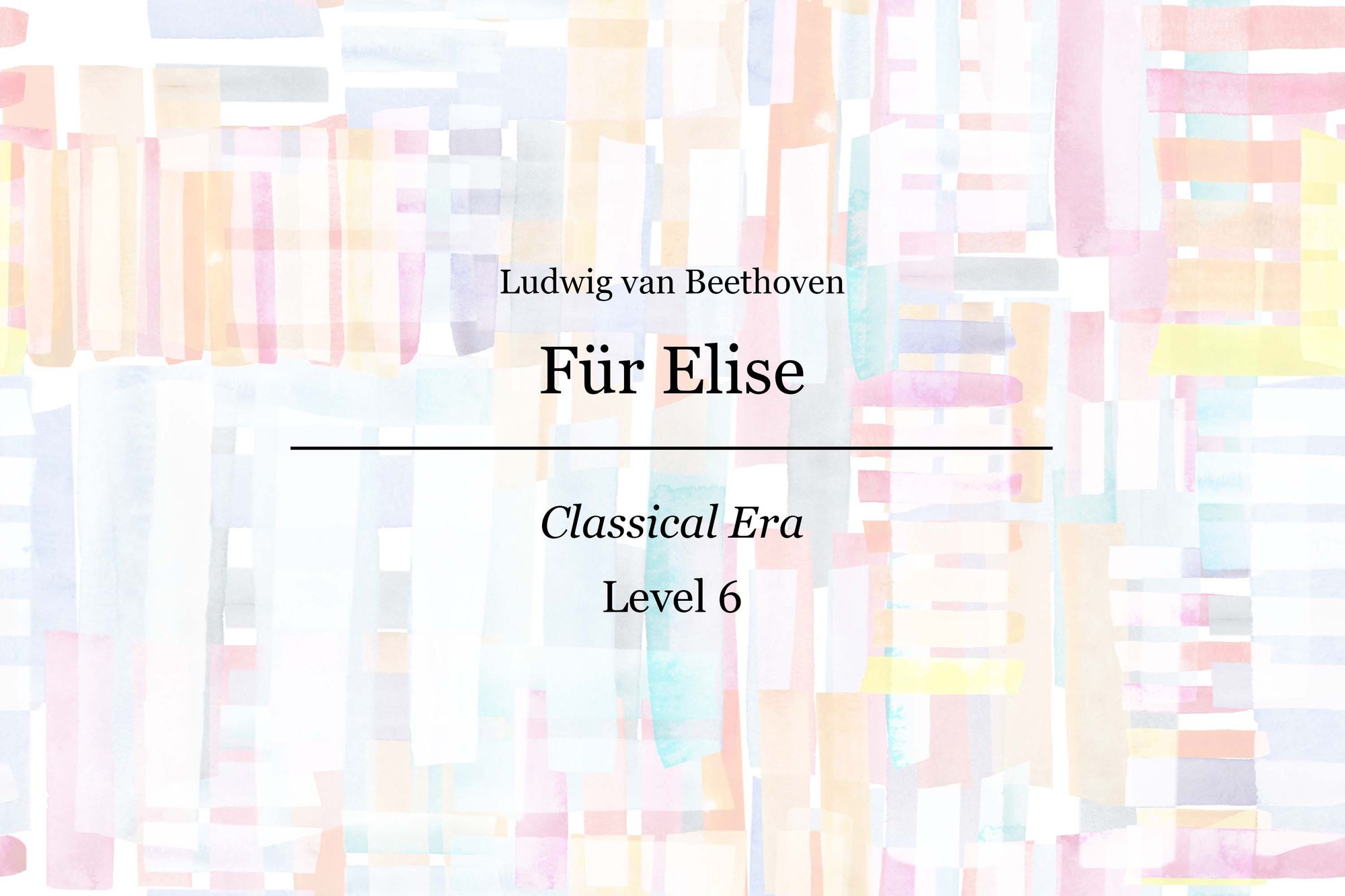 Für Elise Beethoven Piano Sheet Music