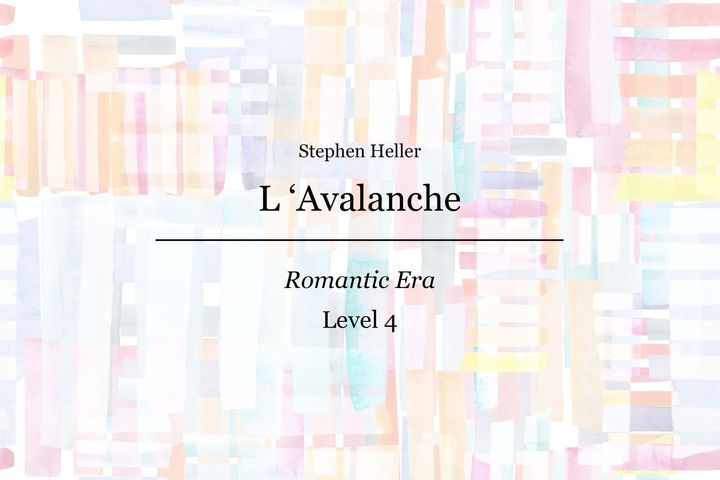 Heller - L 'Avalanche - Piano Sheet Music