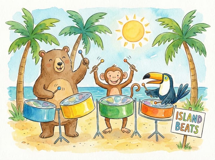 Steel Drum Band - Elementary Piano Sheet Music